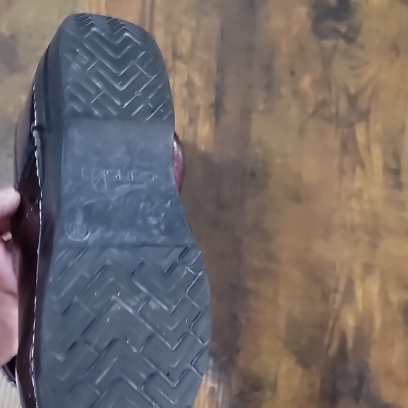 Dansko Maroon Textured Clogs - Picture 5 of 10